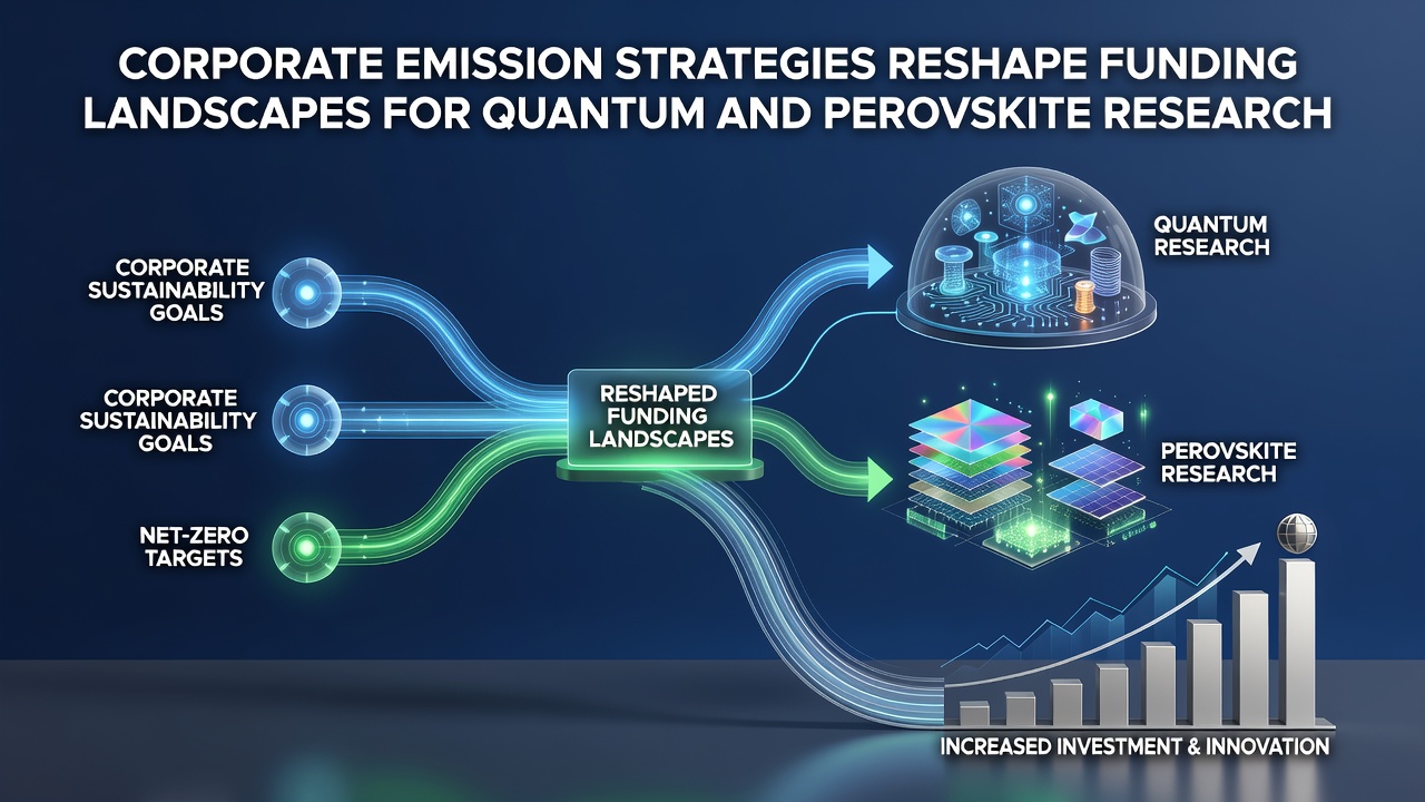 Corporate Emission Strategies Reshape Funding Landscapes for Quantum and Perovskite Research